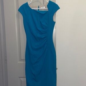 Teal Calvin Klein dress